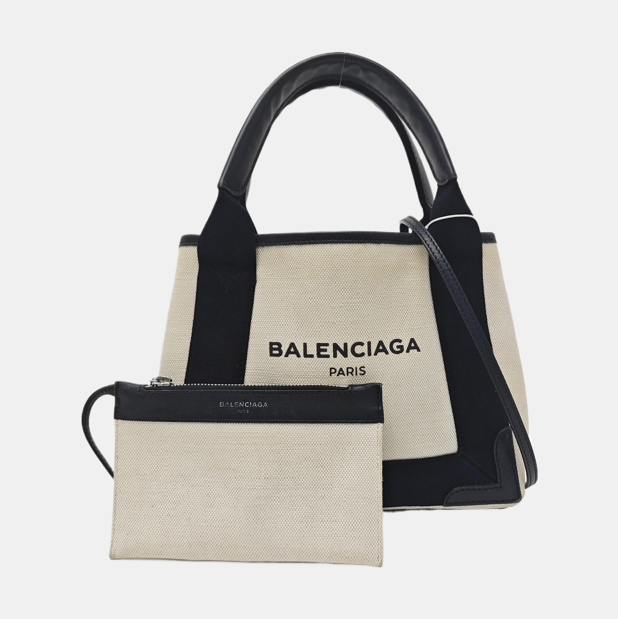 Navy Mini Canvas White