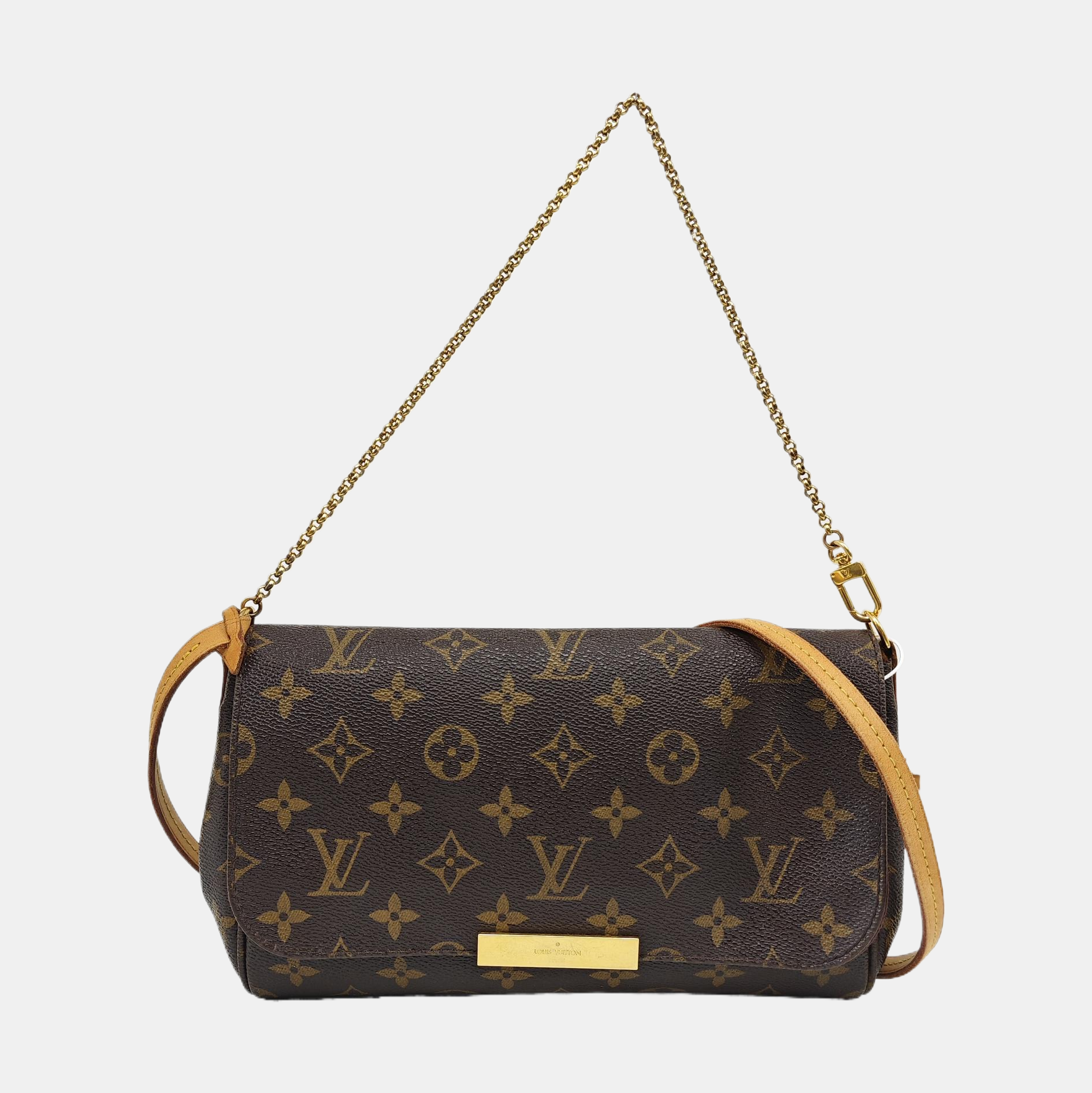 FAVORITE MM Monogram Coated Canvas Brown