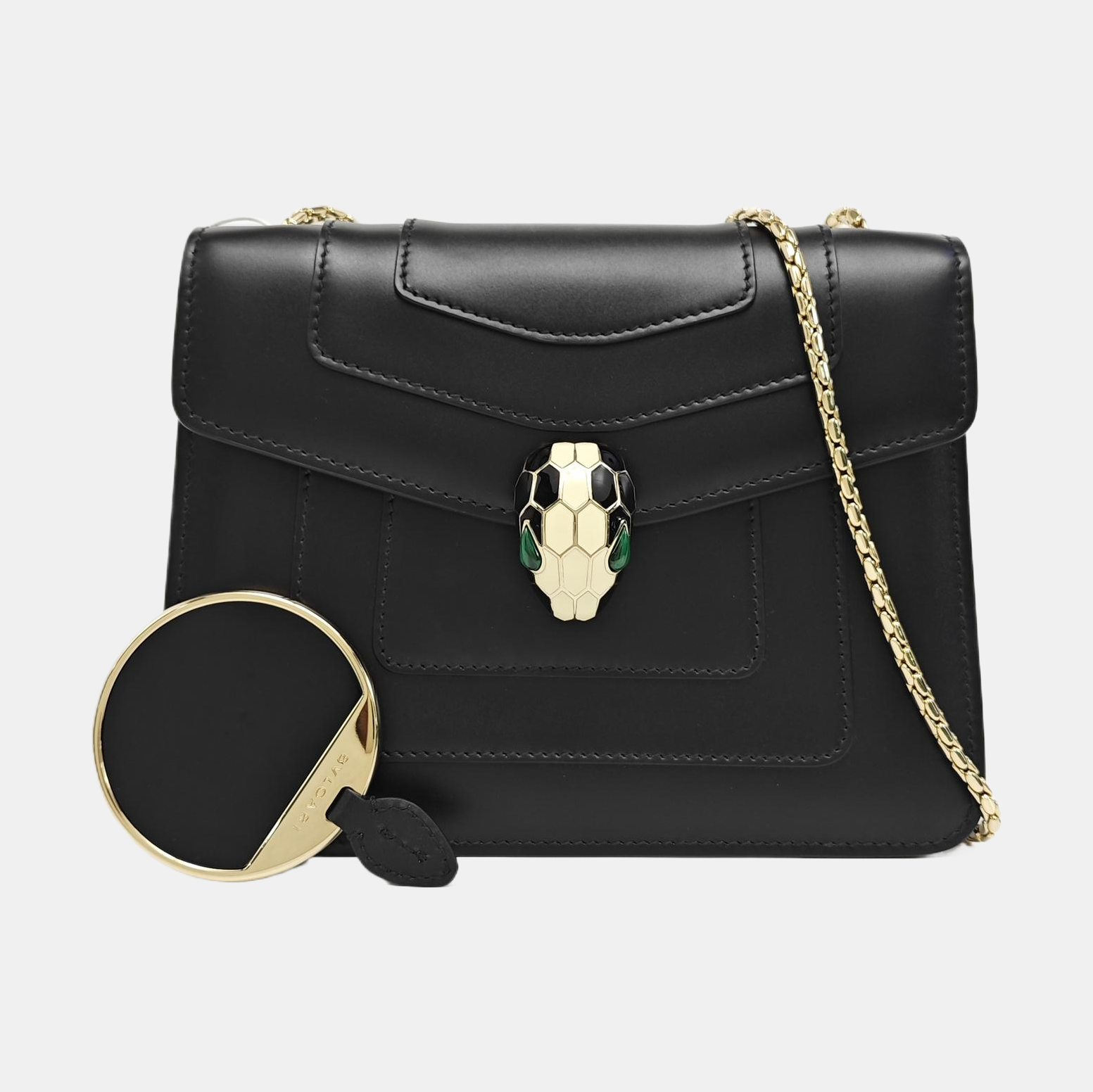 SERPENTI FOREVER Small Calfskin Black