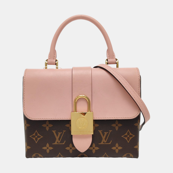 LOCKY BB Monogram Coated Canvas Pink