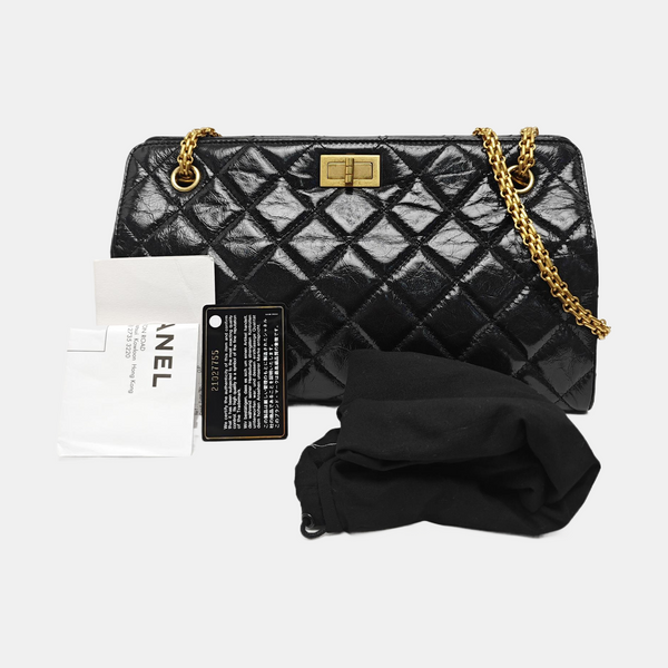 Quilted Calfskin Shoulder Bag Black