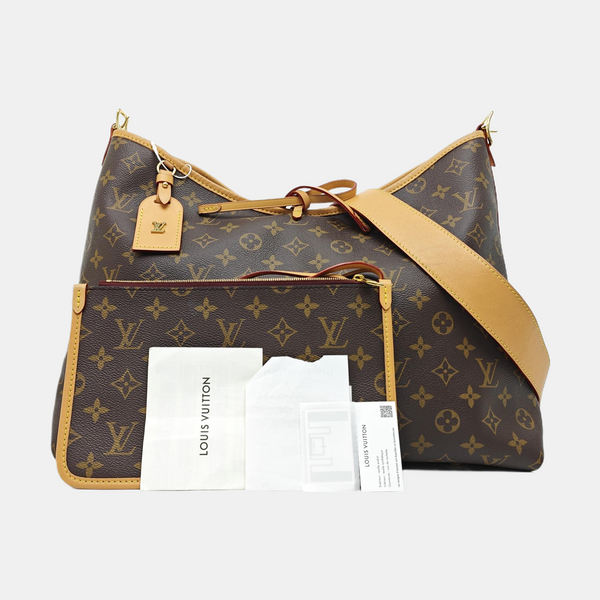CARRYALL MM Monogram Coated Canvas Brown