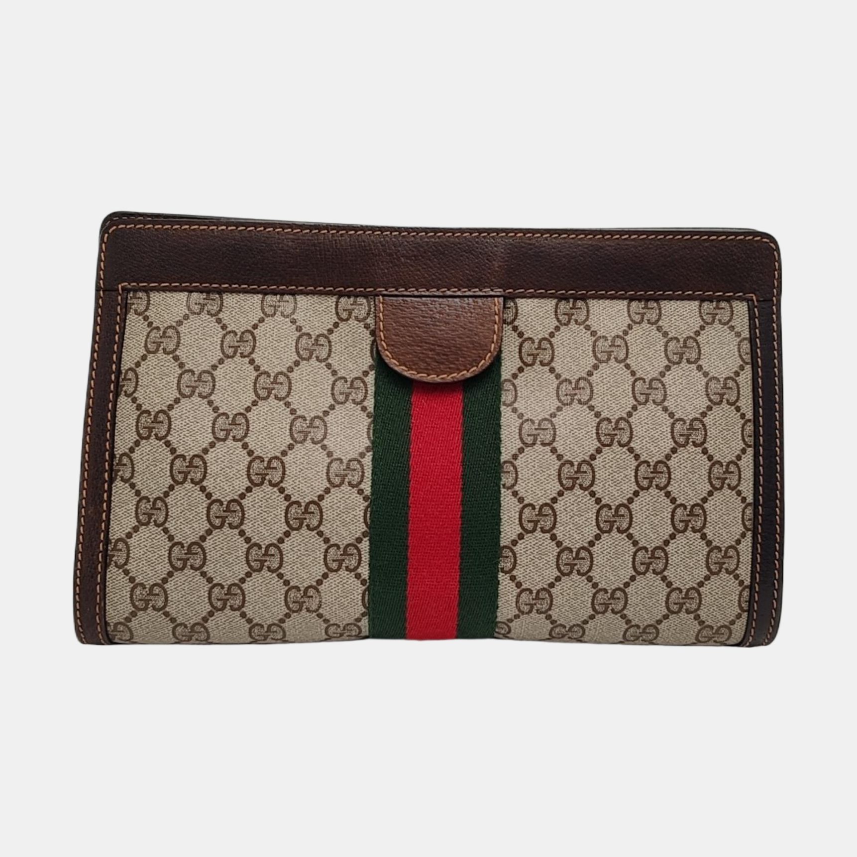 Authenticated pre-owned  Ophidia Monogram Coated Canvas Beige - Clutch at Looply