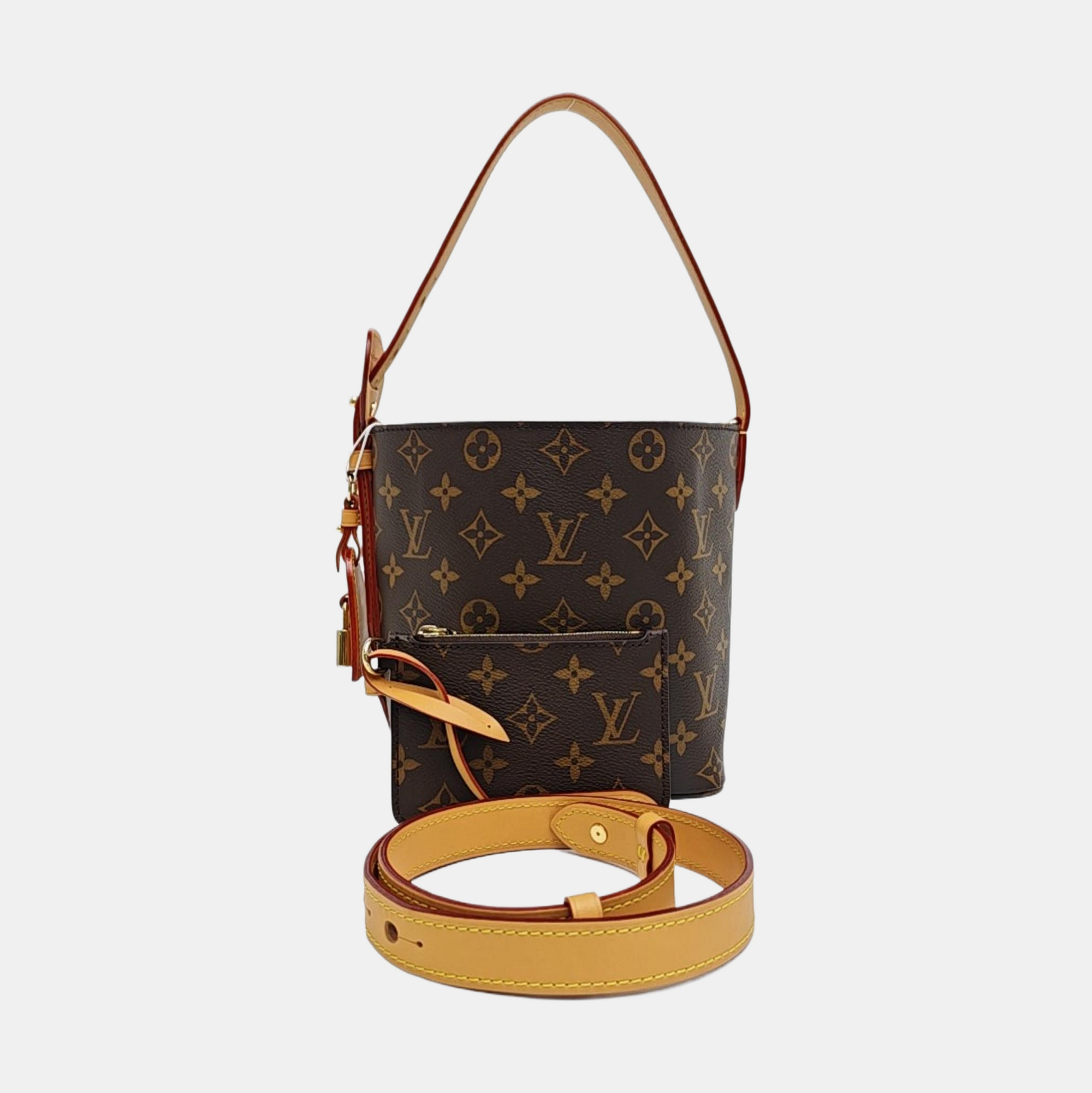 ALL IN Monogram Coated Canvas Brown