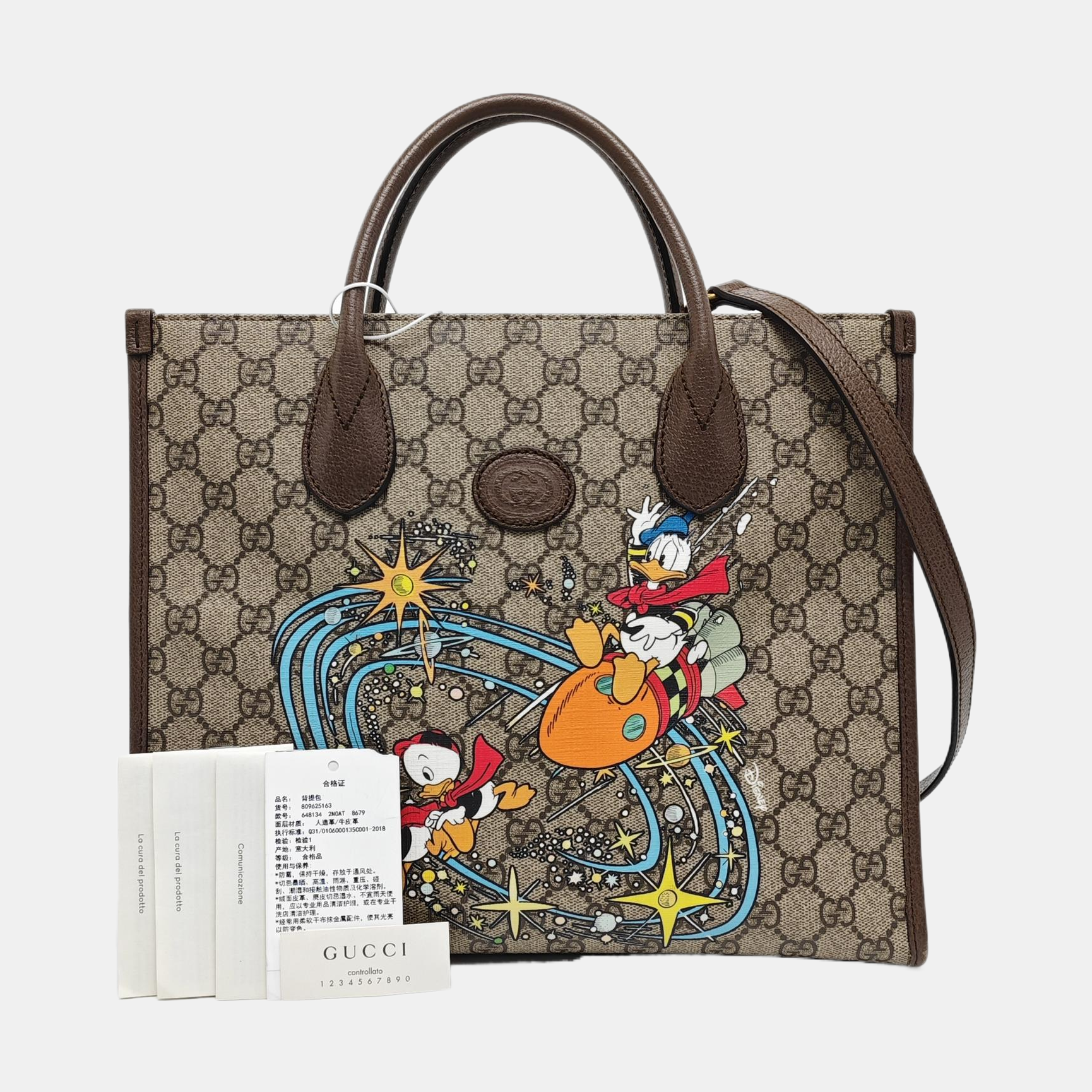 Disney X Gucci Monogram Coated Canvas Beige