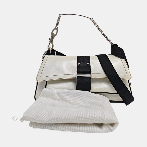 Calfskin Shoulder Bag White