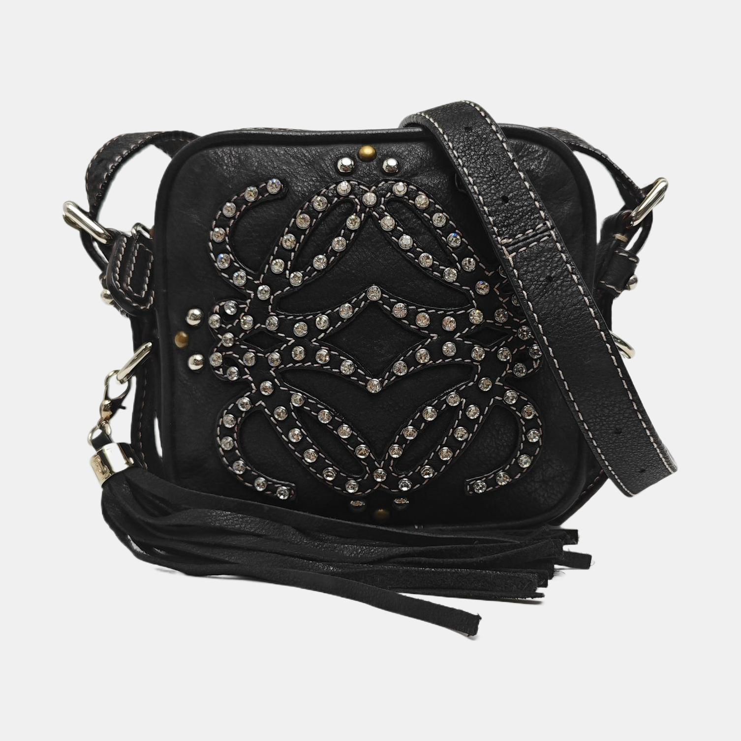 Calfskin Shoulder Bag Black