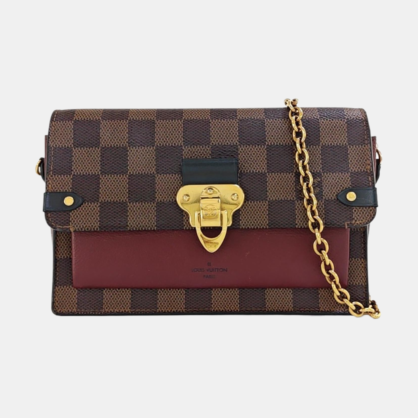 VAVIN Damier Ebene Coated Canvas Brown