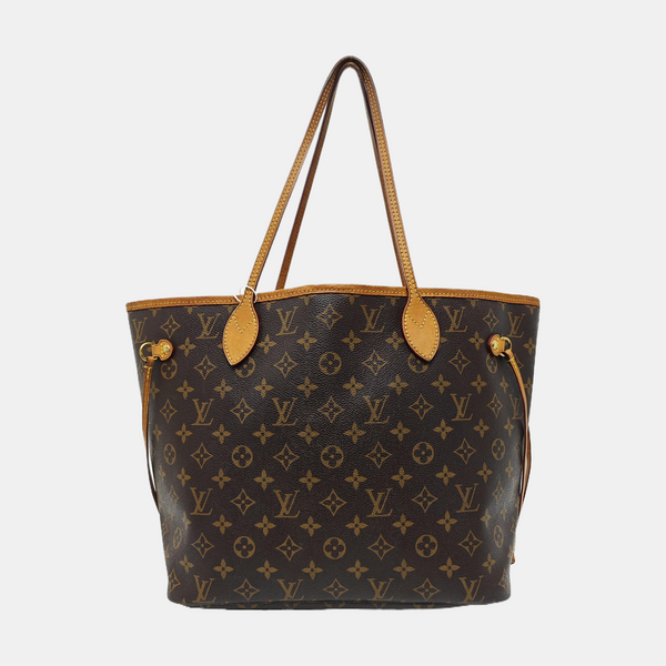 NEVERFULL MM Monogram Coated Canvas Brown
