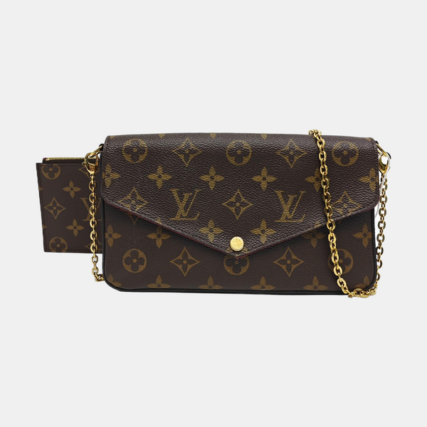 FÉLICIE Monogram Coated Canvas Brown