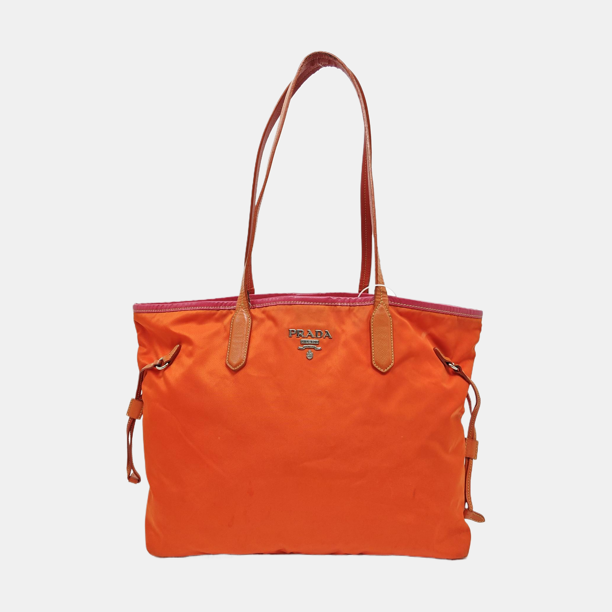 Vitello Phenix Tote Nylon Orange