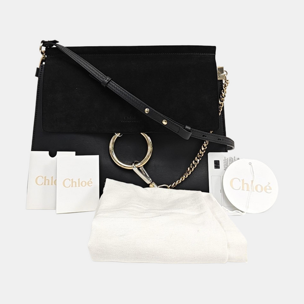 Faye Medium Calfskin Black