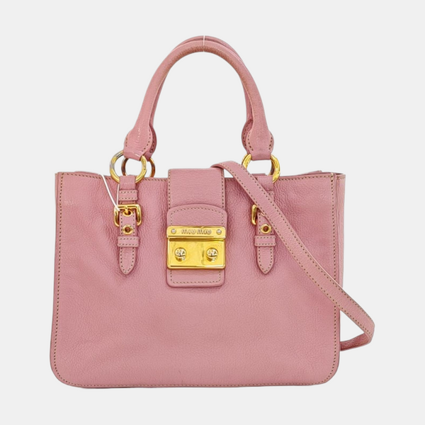 Calfskin Shoulder Bag Pink