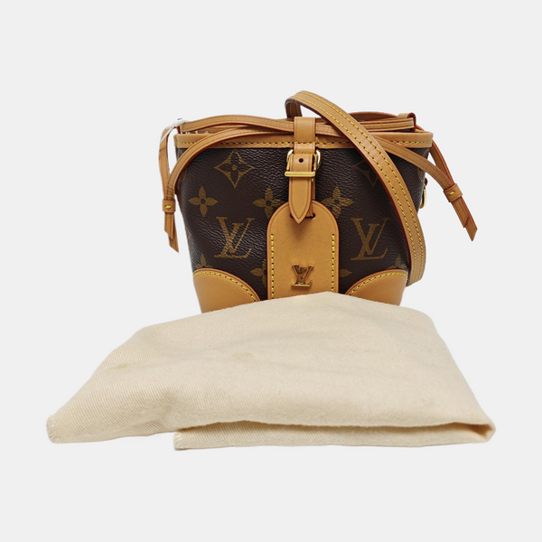 NOÉ Mini Monogram Coated Canvas Brown