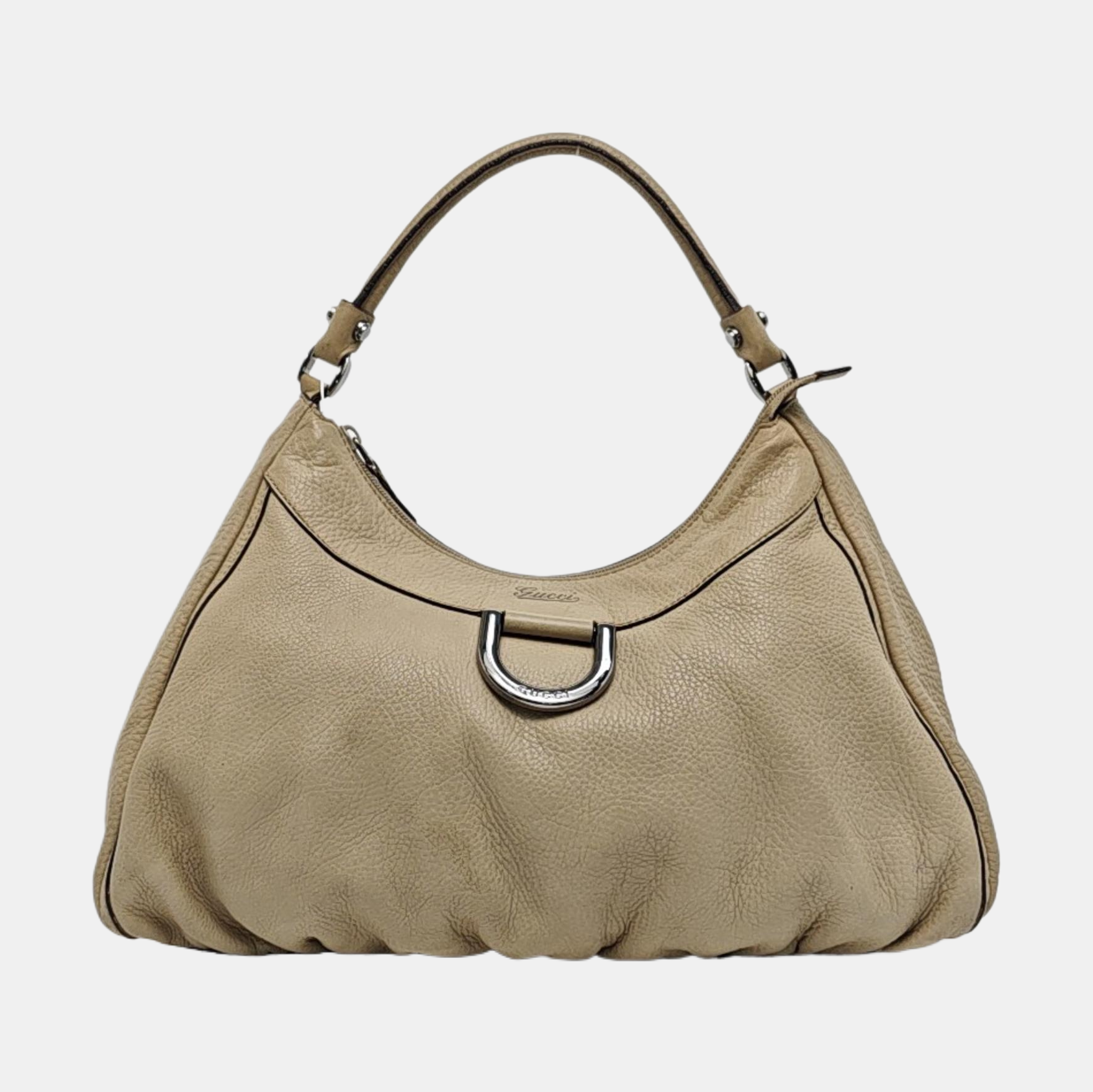 D Gold Monogram Calfskin Beige
