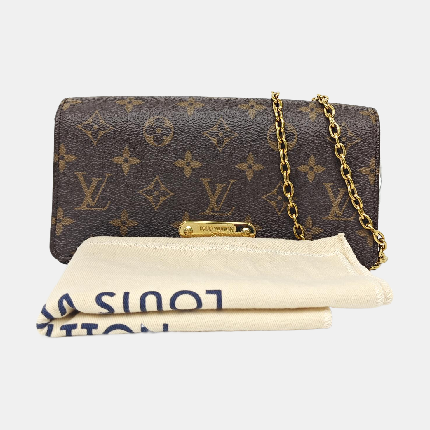 Lily Monogram Coated Canvas Brown