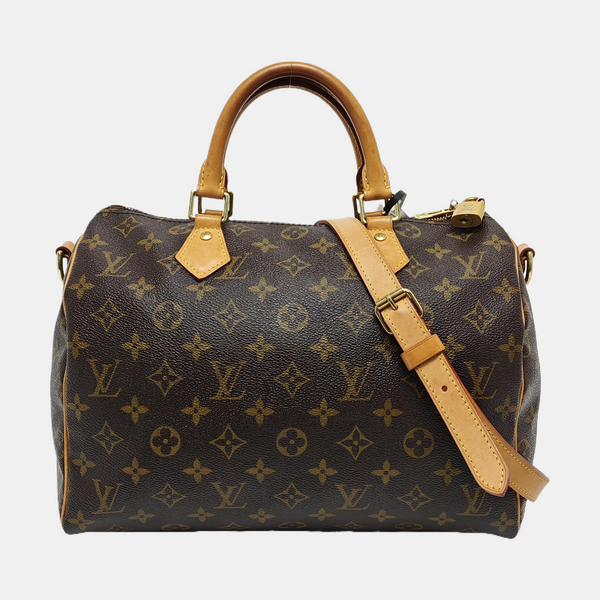 SPEEDY 30 Monogram Coated Canvas Brown