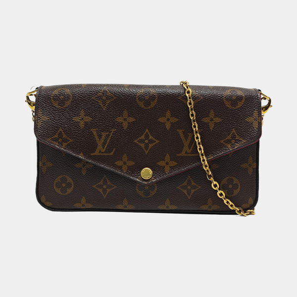 FÉLICIE Monogram Lona Revestida Marrón