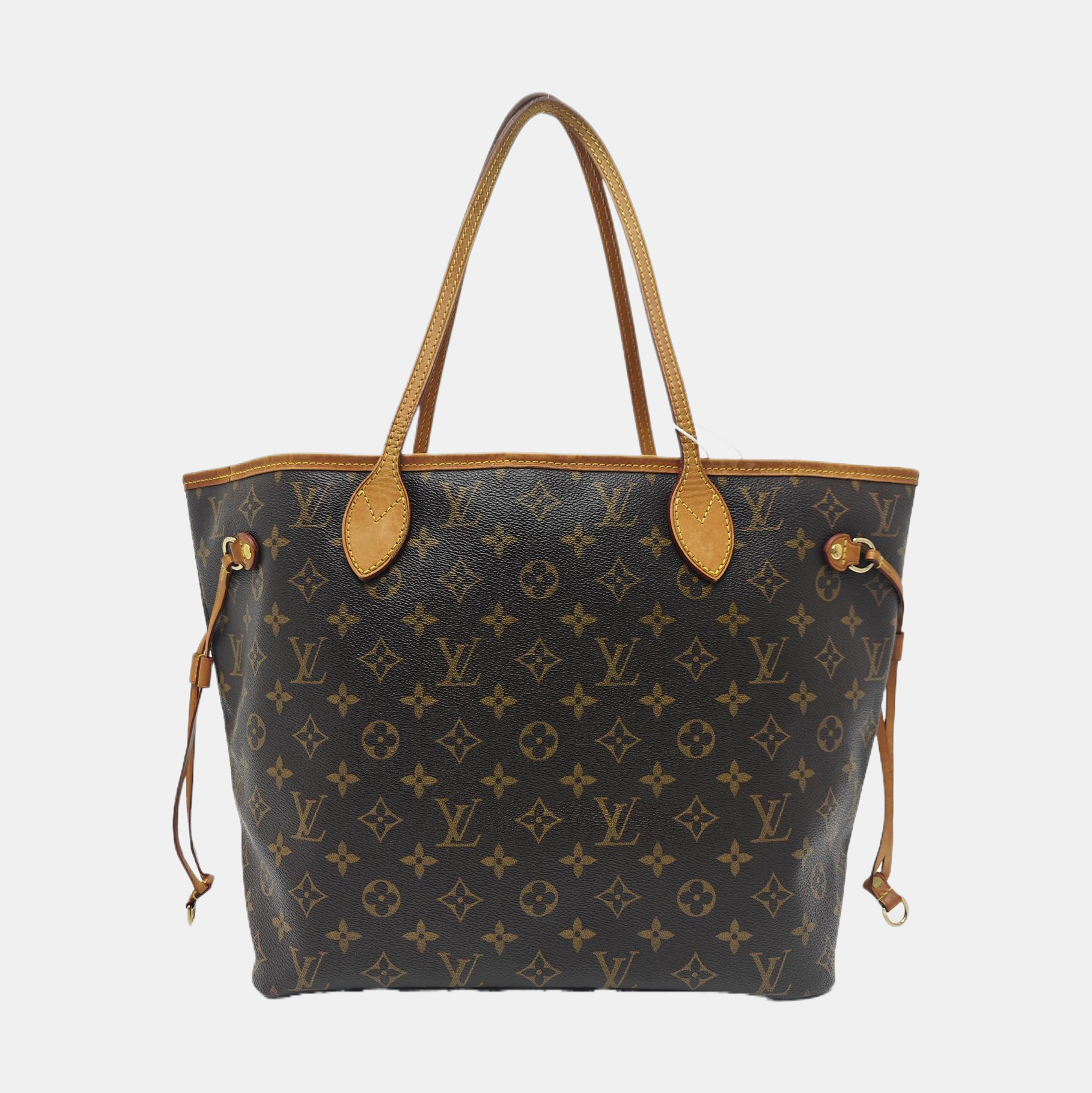 NEVERFULL MM Monogram Coated Canvas Brown