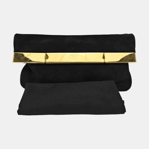 Suede Clutch Black