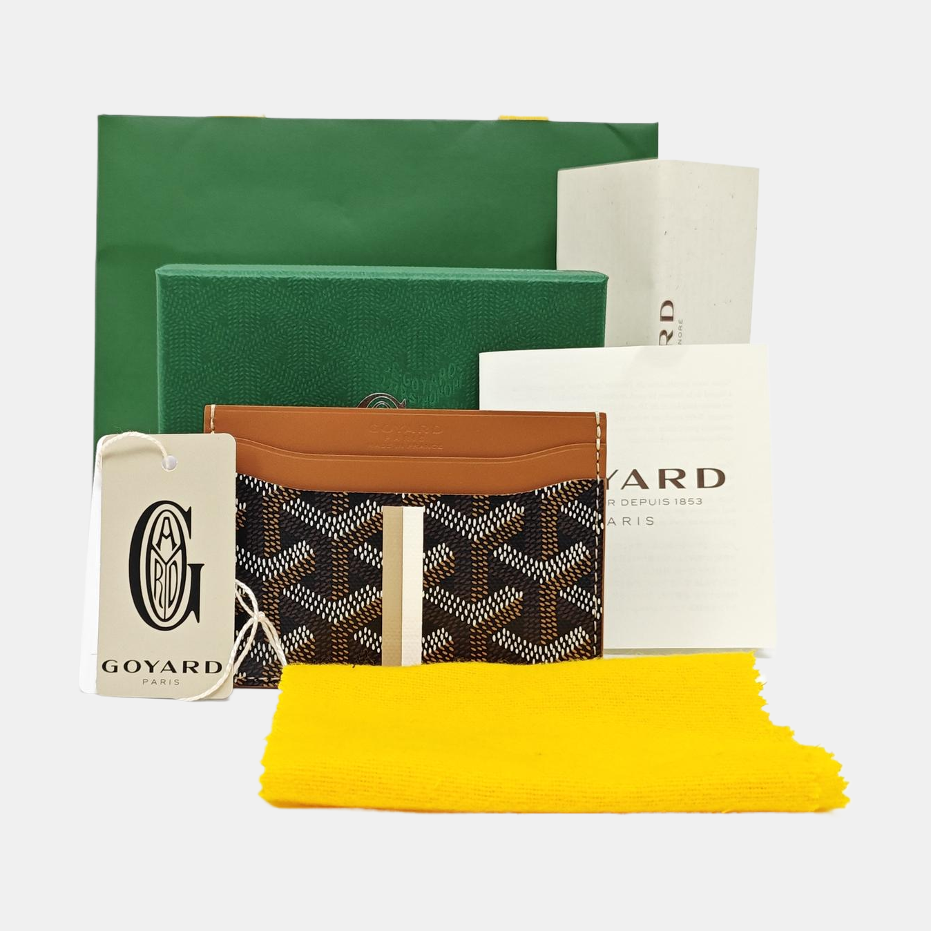 Coated Canvas Card Holder Black