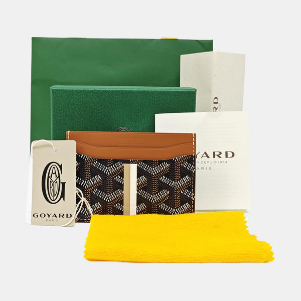 Coated Canvas Card Holder Black