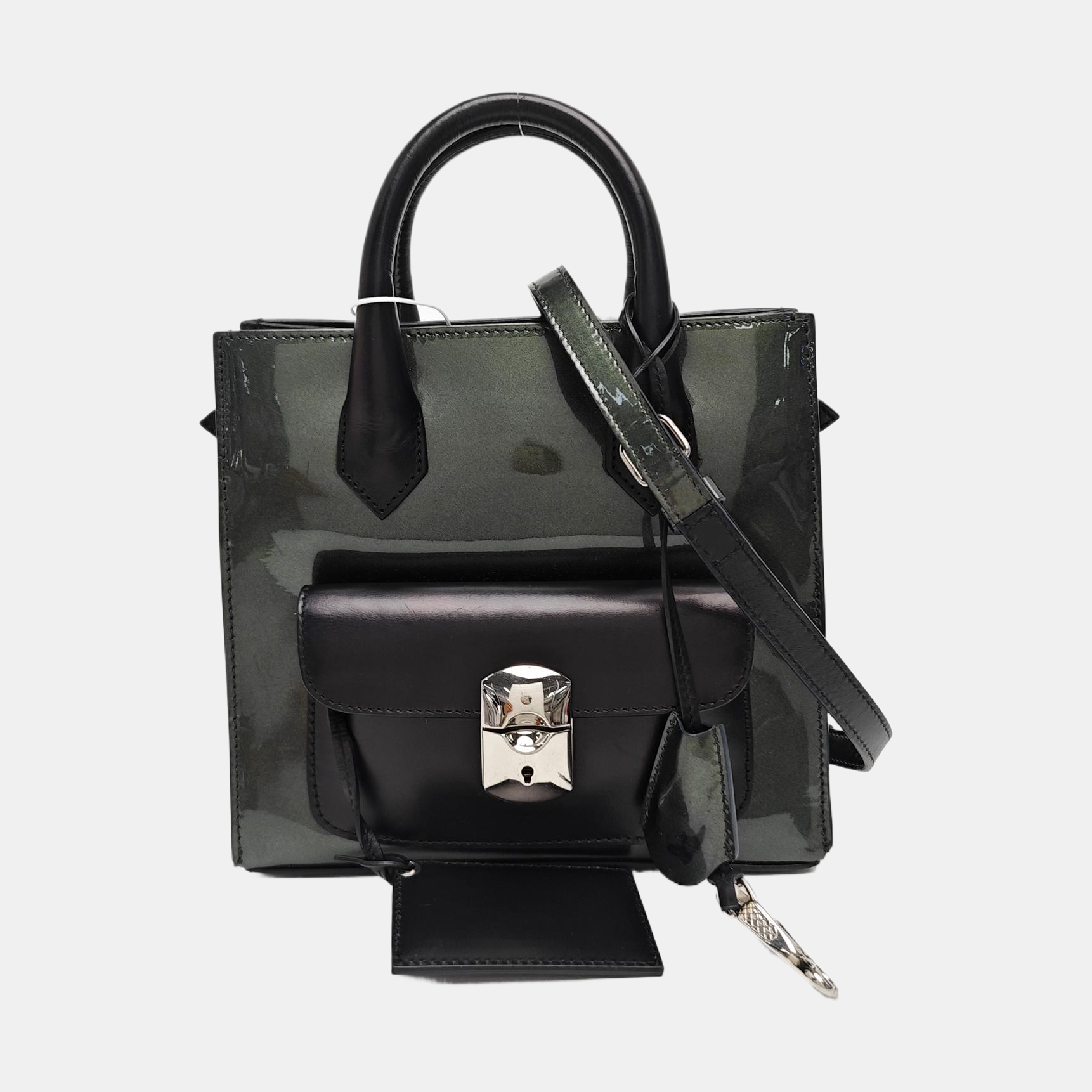 Padlock Work Patent Leather Green
