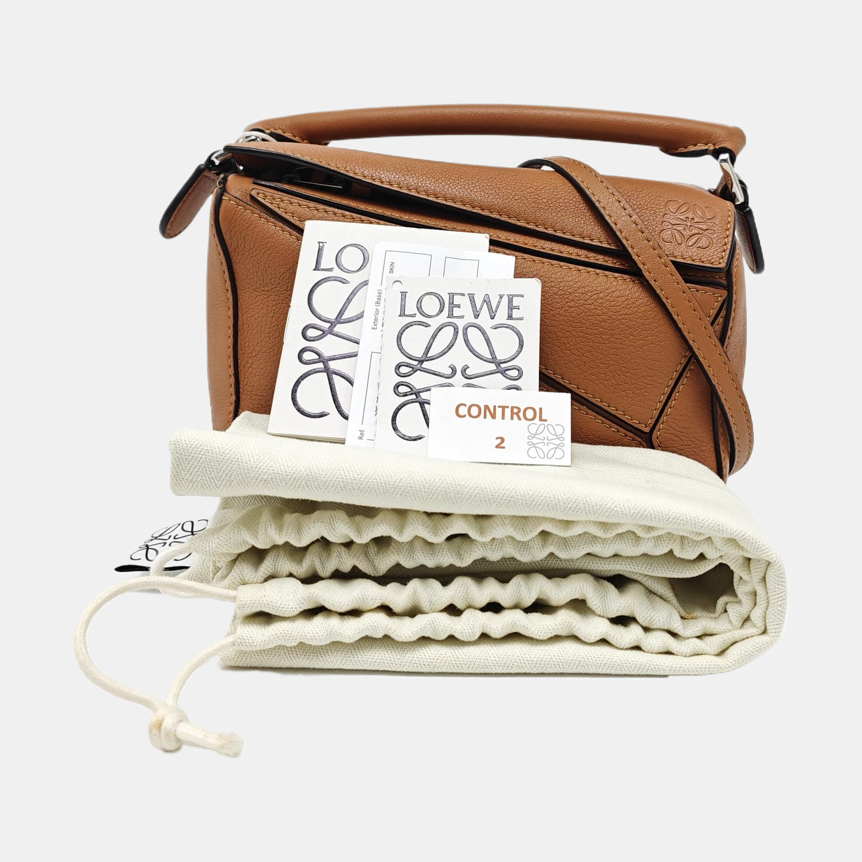 Puzzle Mini Calfskin Brown