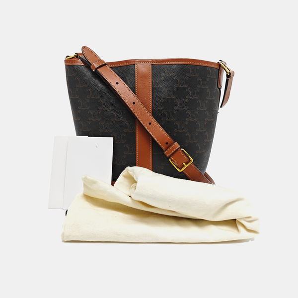 TRIOMPHE CANVAS Small Coated Canvas Brown