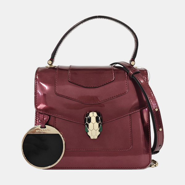 SERPENTI FOREVER Small Quilted Calfskin Red