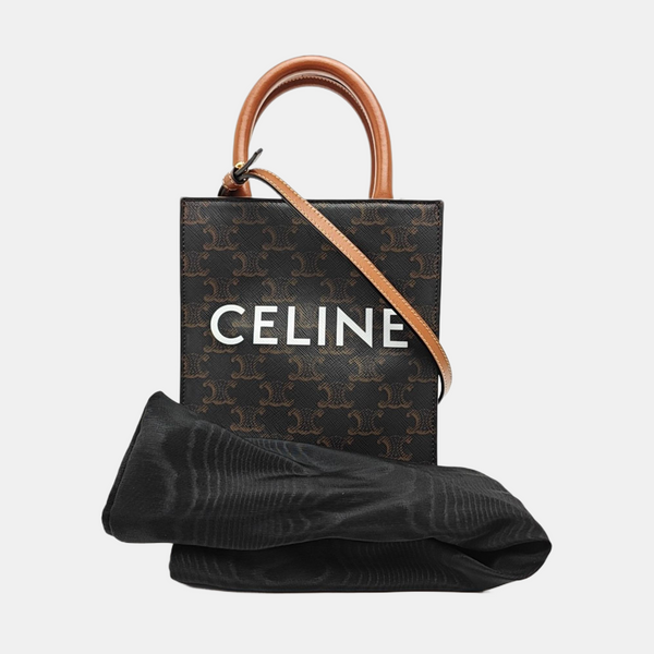 CABAS CELINE Mini Coated Canvas Brown