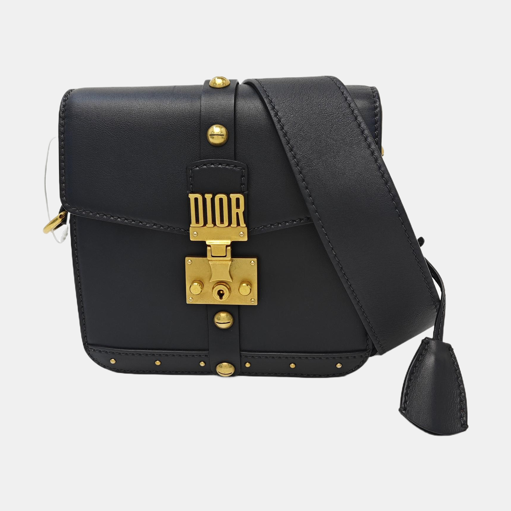 Calfskin Shoulder Bag Black