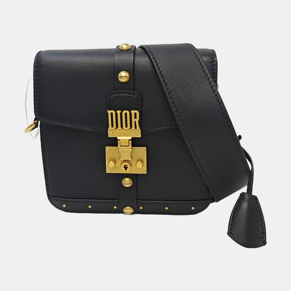 Calfskin Shoulder Bag Black