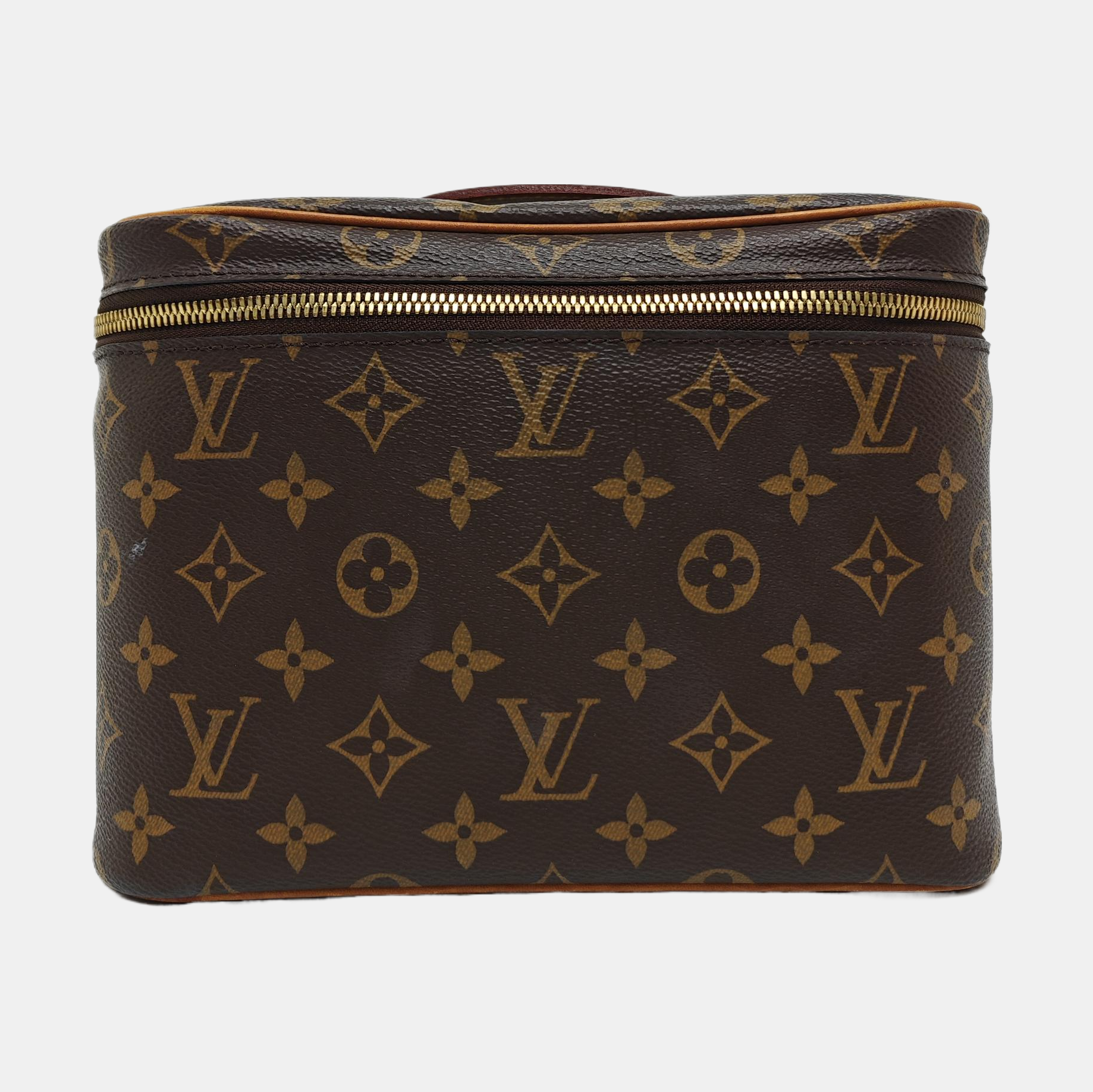 NICE BB Monogram Coated Canvas Brown