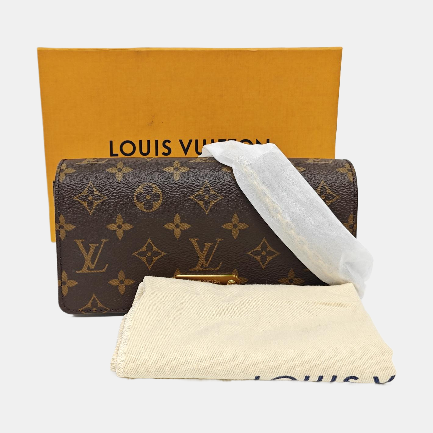 Lily Monogram Coated Canvas Brown