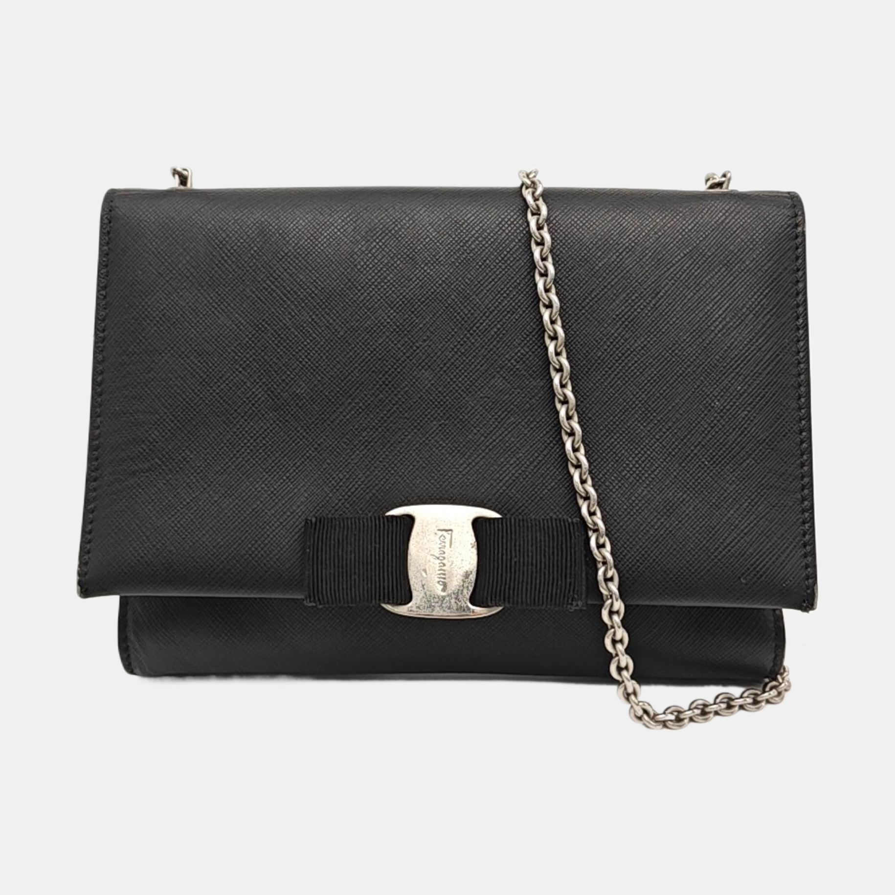 Ginny Small Calfskin Black