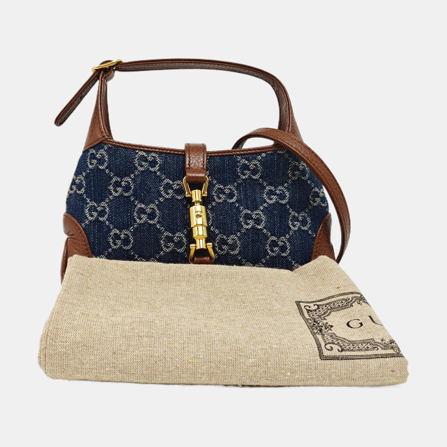 Jackie 1961 Mini Monogram Denim Blue