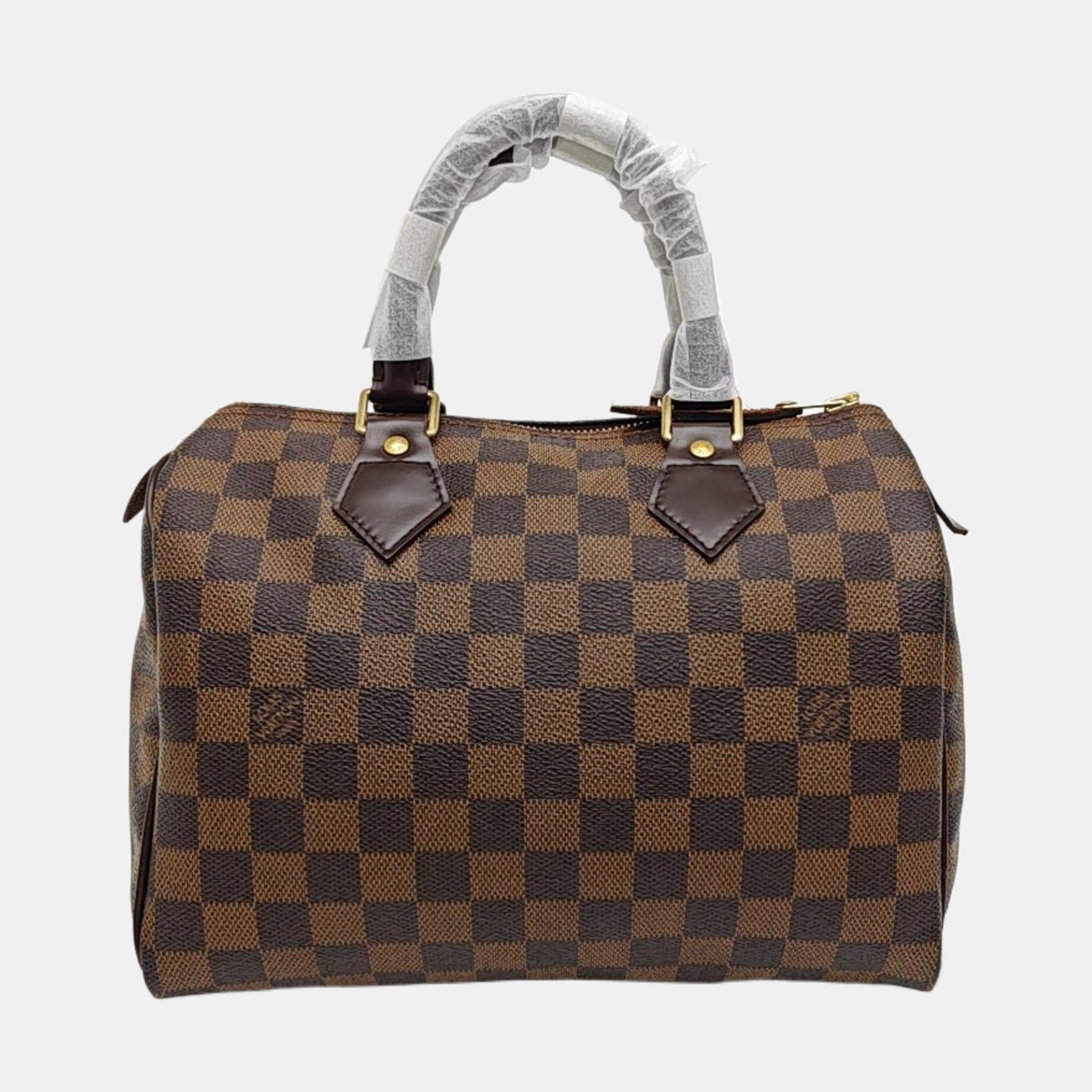 SPEEDY 25 Damier Ebene Coated Canvas Brown