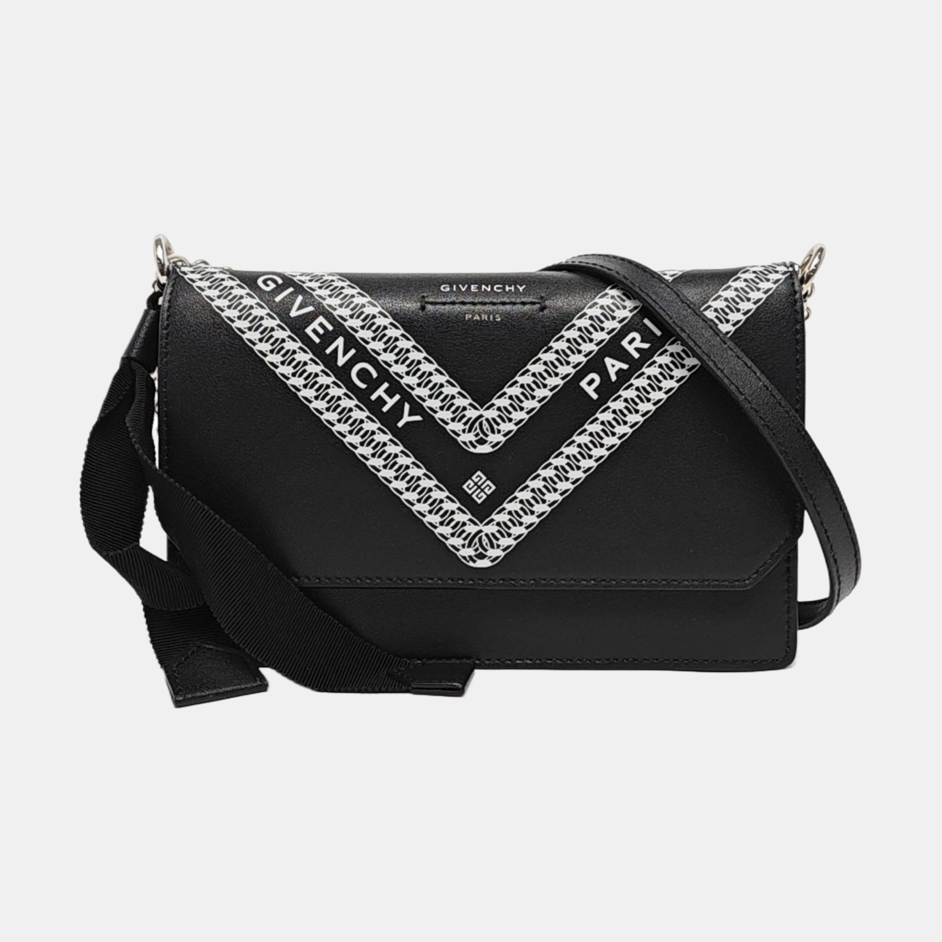 Calfskin Shoulder Bag Black