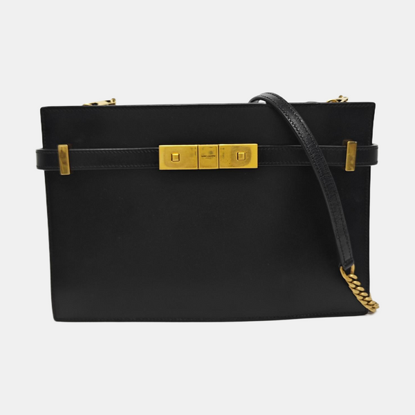 Authenticated pre-owned  MANHATTAN Small Calfskin Black - Shoulder Bag at Looply