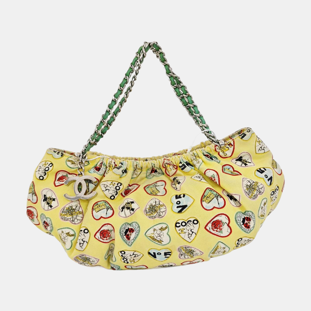 Fabric Top Handle Bag Multicolor