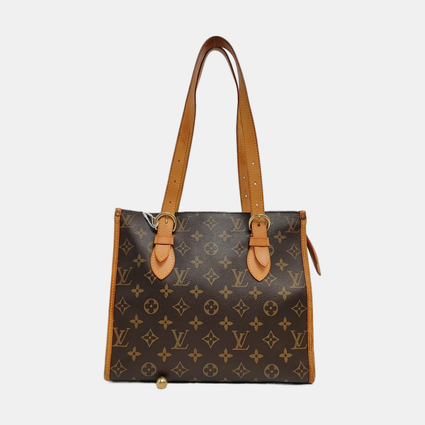 POPINCOURT Monogram Coated Canvas Brown