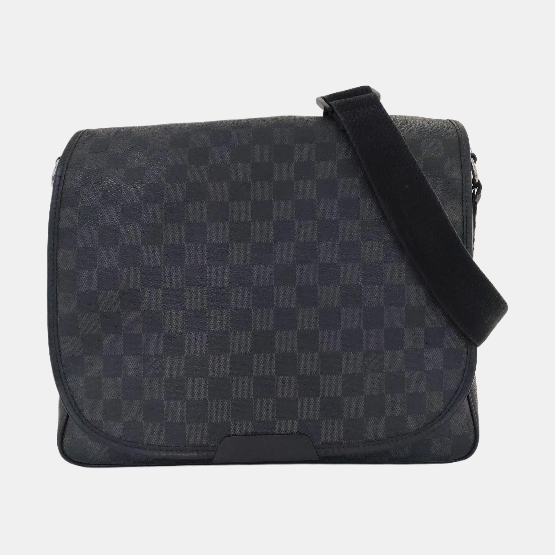 DANIEL Damier Graphite Coated Canvas Gray