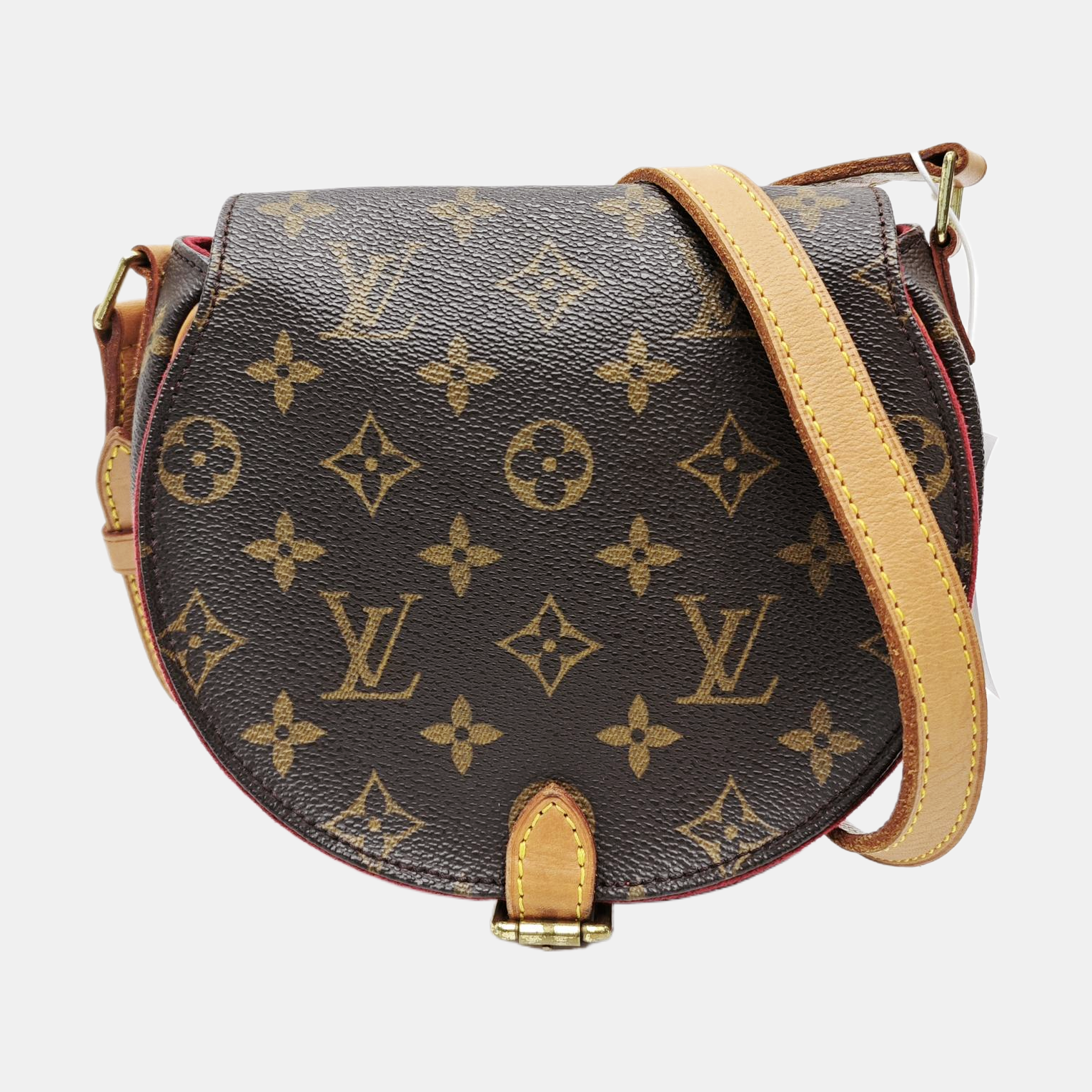TAMBOURINE Monogram Coated Canvas Brown