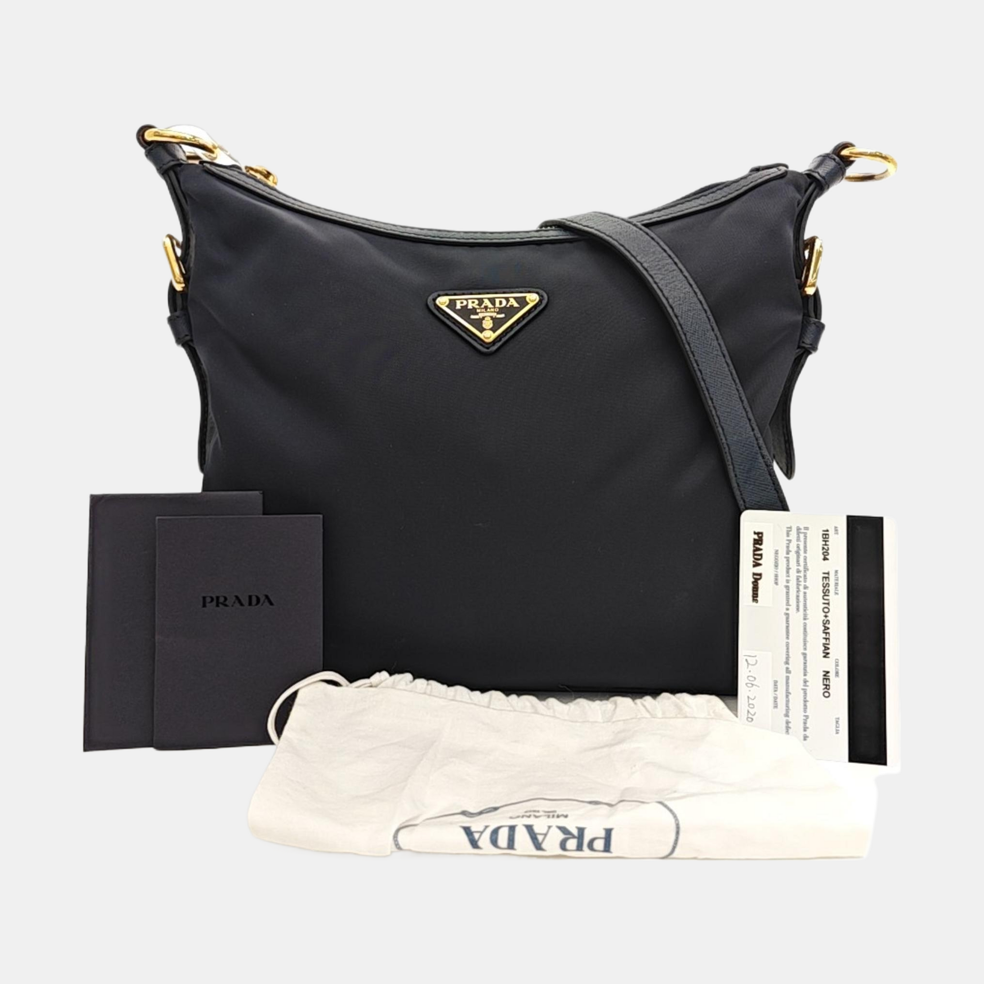 Nylon Shoulder Bag Blue
