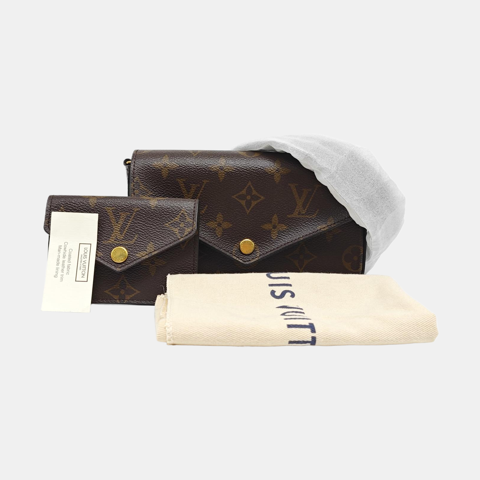 FÉLICIE Monogram Coated Canvas Brown