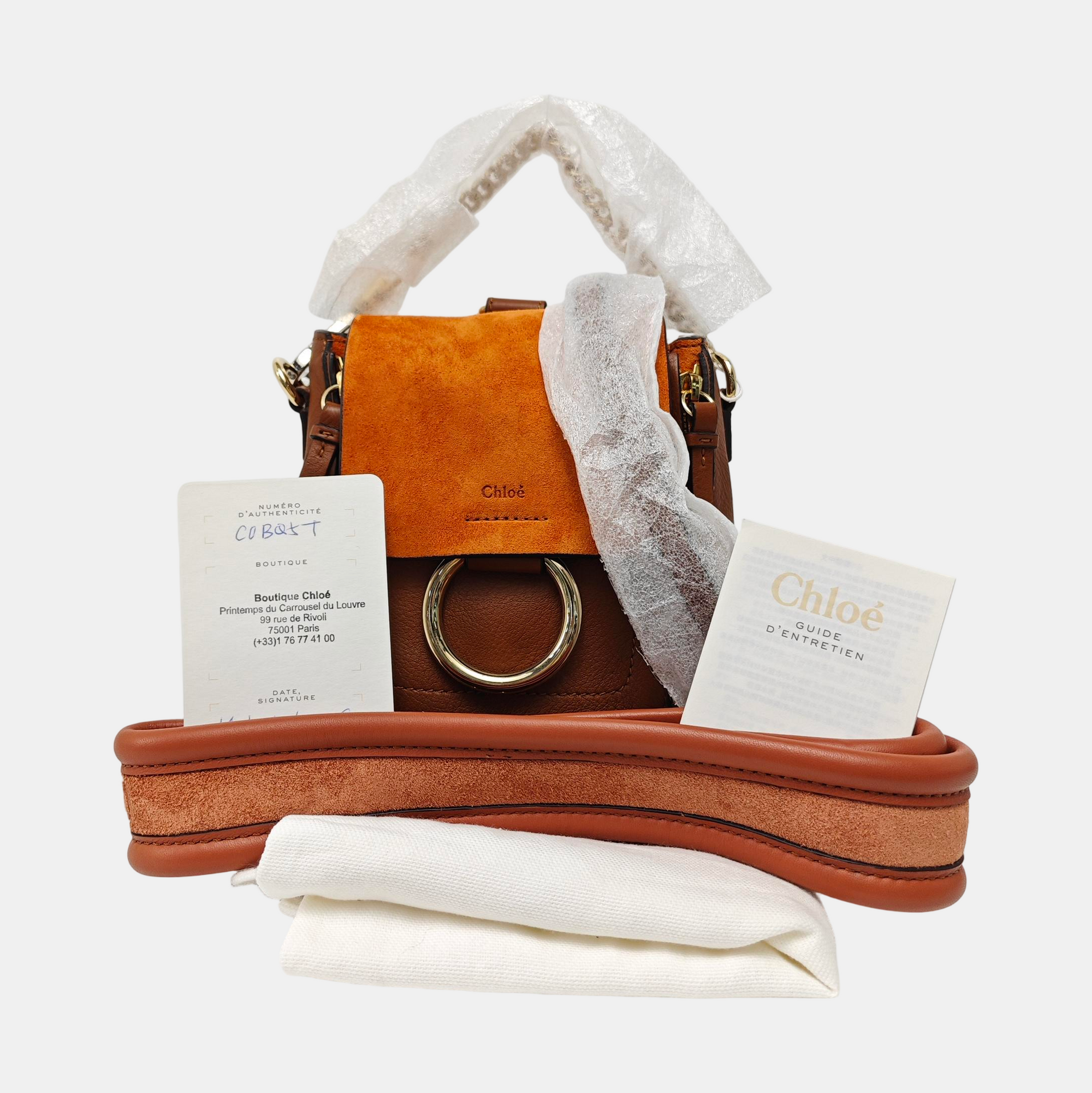 Faye Mini Calfskin Brown