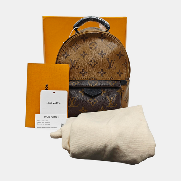PALM SPRINGS Mini Monogram Coated Canvas Brown