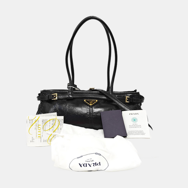 Bonnie Medium Calfskin Black