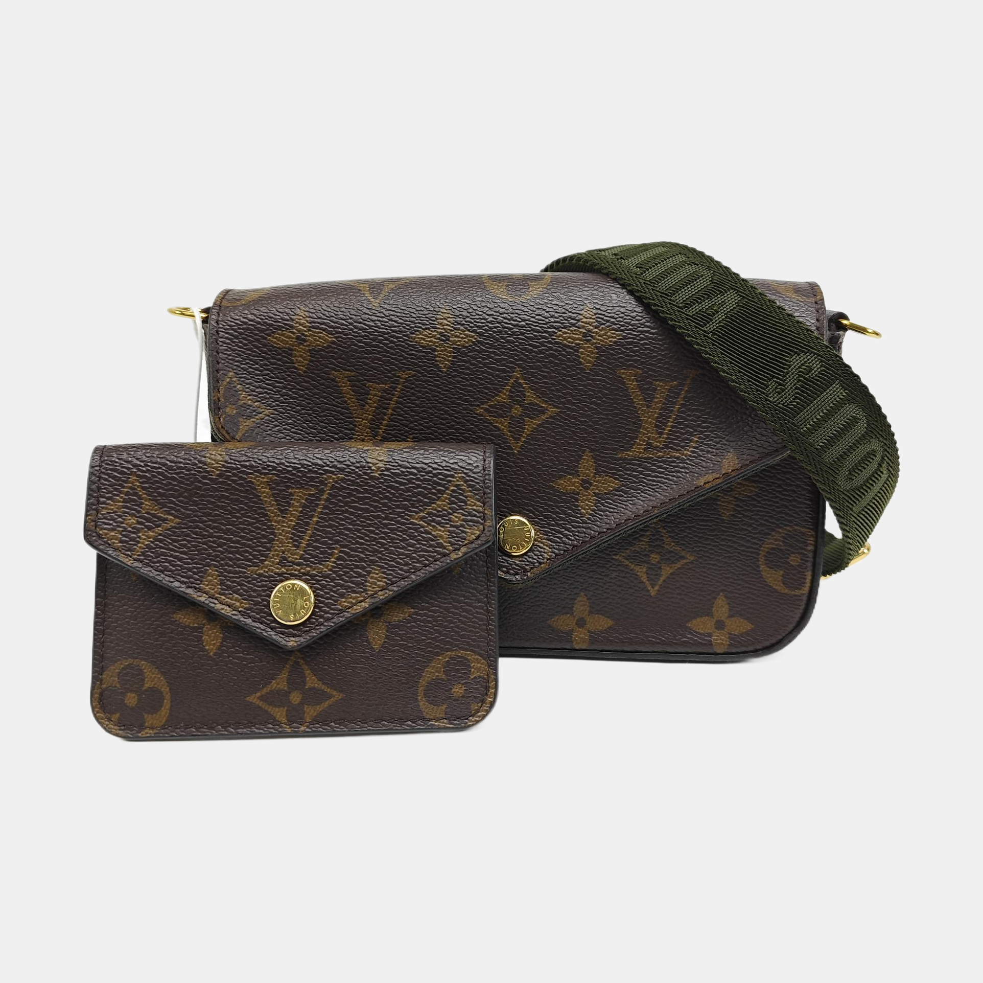 FÉLICIE Monogram Coated Canvas Brown